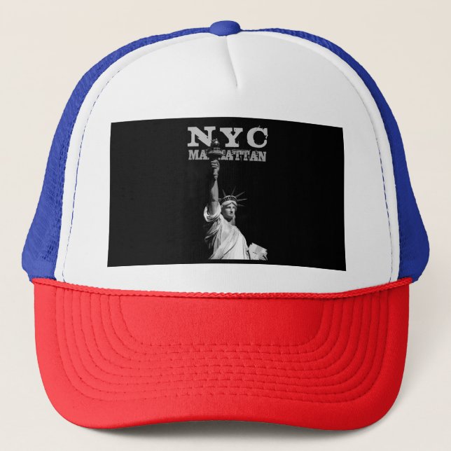 Gorra De Camionero Estatua de la Libertad de Manhattan Nueva York Nyc (Anverso)