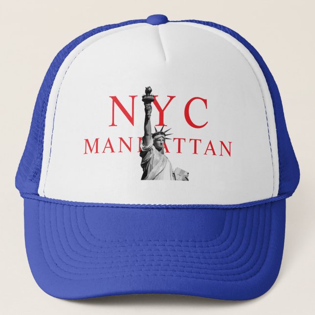 Gorra De Camionero Estatua de la Libertad de Manhattan Nyc Nueva York (Anverso)