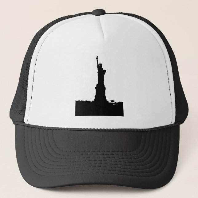 Gorra De Camionero Estatua de la Libertad de Silhouette (Anverso)