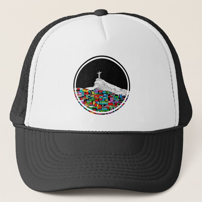 Gorra De Camionero Estatua del Cristo Redentor de Río (Anverso)