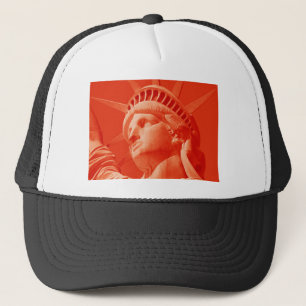Gorra De Camionero Estatua Roja de la Libertad