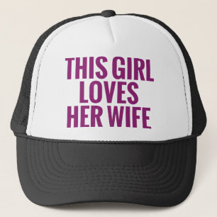Gorra De Camionero Este chica ama a su esposa