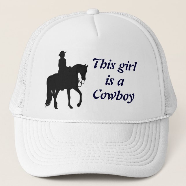 Gorra De Camionero Este chica es vaquero (Anverso)