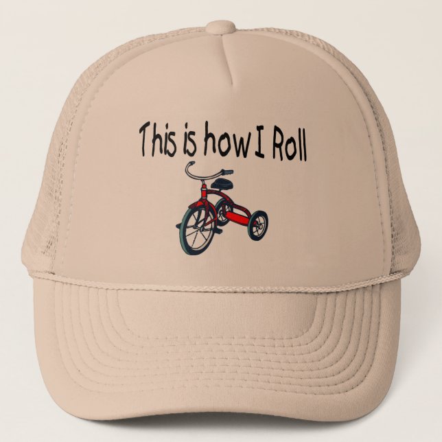Gorra De Camionero Éste es cómo ruedo (el triciclo rojo) (Anverso)