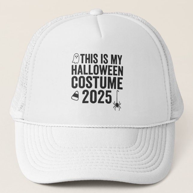 Gorra De Camionero Este Es Mi Disfraz De Halloween 2025 (Anverso)