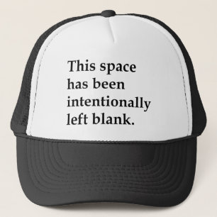 Gorra De Camionero Este espacio en blanco del espacio