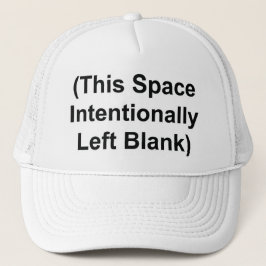 GORRA DE CAMIONERO "Este Espacio Se Dejó Intencion