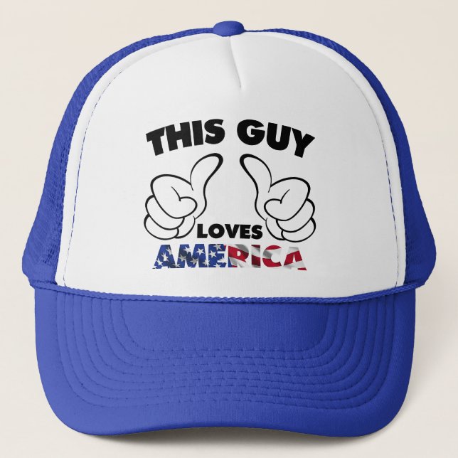 Gorra De Camionero Este individuo ama América (Anverso)