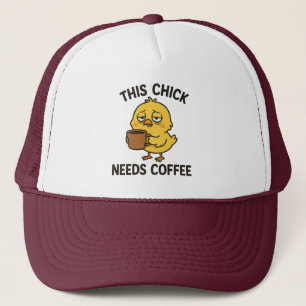 Gorra De Camionero Este polluelo necesita café