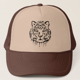 Gorra De Camionero Esténcil de tigre