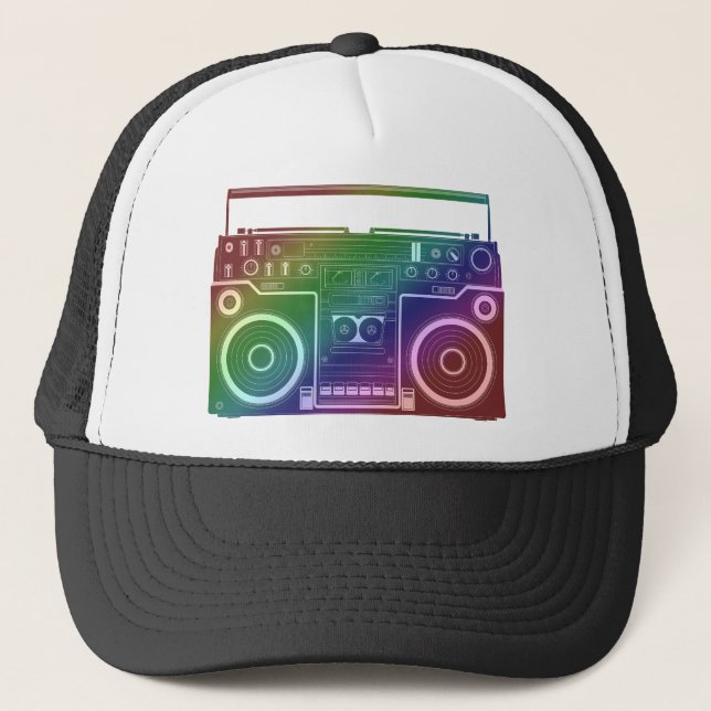 Gorra De Camionero Estéreo arcoiris (Anverso)