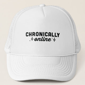 Gorra De Camionero Estética de chica crónicamente en línea