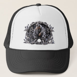 Gorra De Camionero Estética de Streetwear de Diamantes con Mentalidad