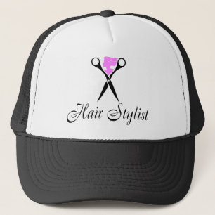 Gorra De Camionero Estilista (tijeras/rosa)