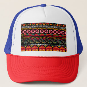 Gorra De Camionero Estilo Africano: Decorativo Patrón Delicioso.