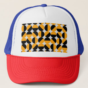 Gorra De Camionero Estilo de 70 años, medias círculos geométricos.