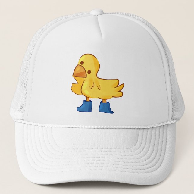 Gorra De Camionero Estilo de la caricatura del pato animal (Anverso)