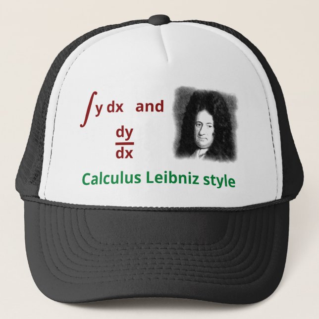 Gorra De Camionero Estilo de Leibniz del cálculo (Anverso)