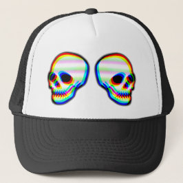 Gorra De Camionero Estilo de moda del ilustracion Skull