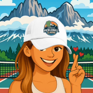 Gorra De Camionero Estilo de paleta de pickleball de Denver Colorado