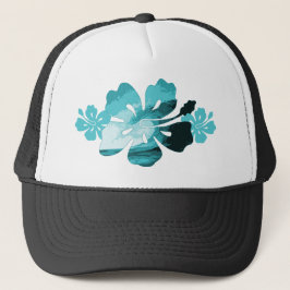 Gorra De Camionero Estilo de surf hibiscus