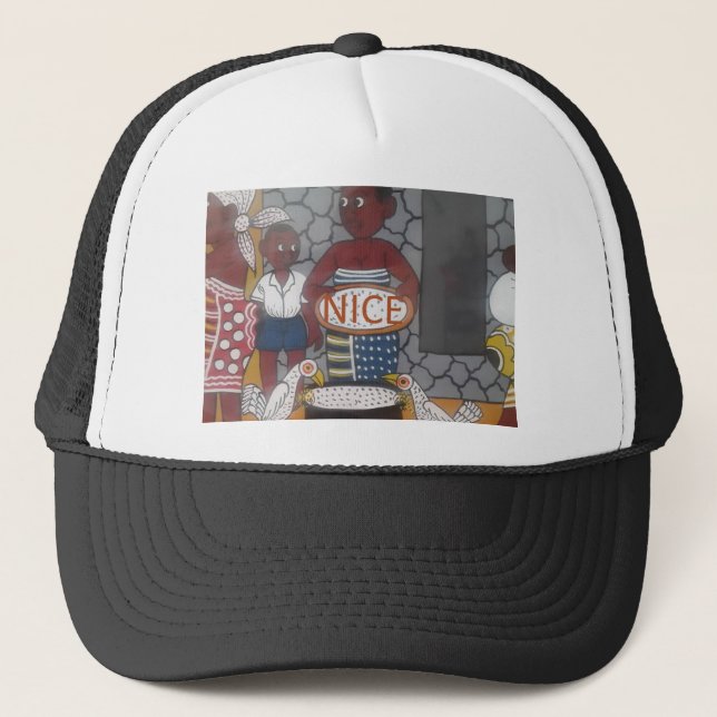 Gorra De Camionero Estilo de vida tradicional africano (Anverso)