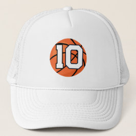 Gorra de camionero estilo deportivo número 10 de b