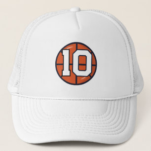 Gorra de camionero estilo deportivo número 10 de b