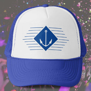 Gorra De Camionero Estilo marítimo con un motivo de anclaje