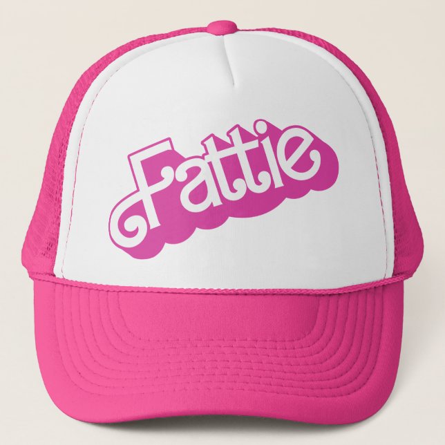Gorra De Camionero Estilo Retro 90 de Fattie Plus Size BBW Fat Chica (Anverso)