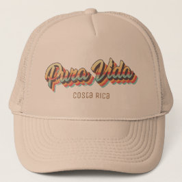 Gorra De Camionero Estilo retro Pura Vida