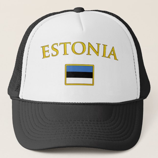 Gorra De Camionero Estonia de oro (Anverso)