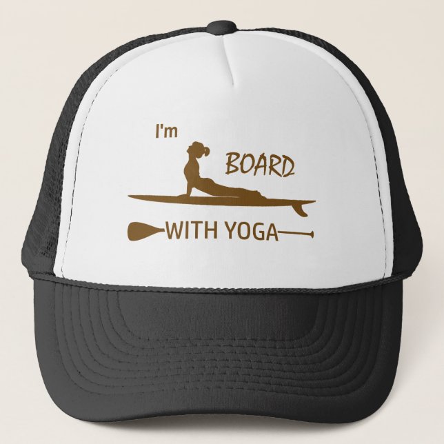 Gorra De Camionero Estoy a bordo con yoga (Anverso)