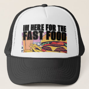 Gorra De Camionero Estoy Aquí Por La Comida Rápida
