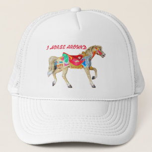 Gorra De Camionero Estoy Caballo. Carousel Pony