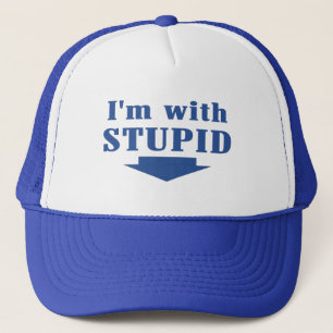 Gorra De Camionero Estoy con el casquillo estúpido del camionero