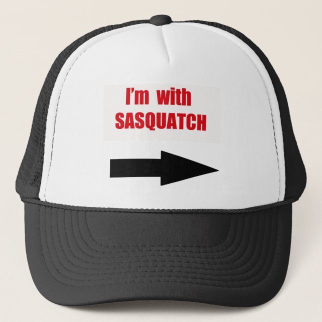 Gorra De Camionero Estoy con el sasquatch (Anverso)