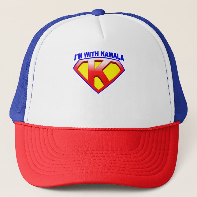 Gorra De Camionero Estoy con Kamala Escudo (Anverso)