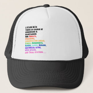 Gorra De Camionero Estoy Con Los Que Están A Cargo De Proteger A Nues