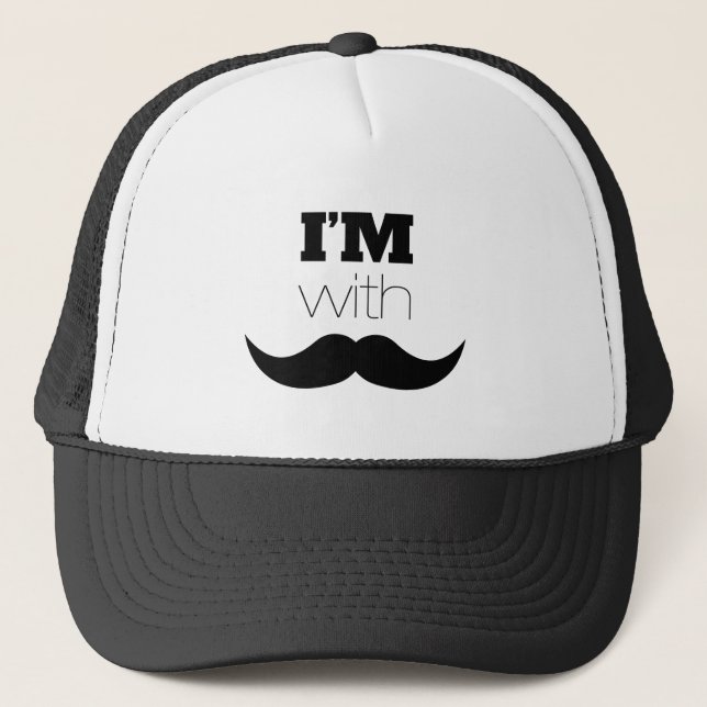 Gorra De Camionero Estoy con Mustache (Anverso)