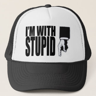 GORRA DE CAMIONERO ESTOY CON STUPID (GORRA)