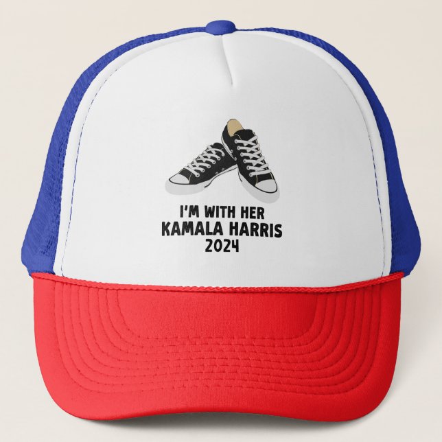 Gorra De Camionero Estoy con su apoyo Kamala Harris (Anverso)