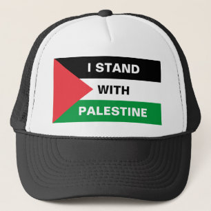 Gorra De Camionero Estoy de acuerdo con el texto palestino bandera de