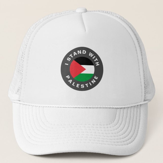 Gorra De Camionero Estoy de pie con el texto del personalizado de la  (Anverso)