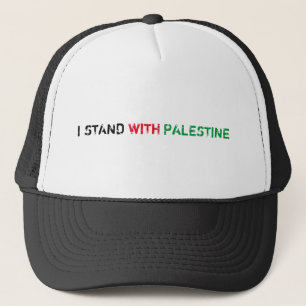 Gorra De Camionero Estoy de pie con Palestina rojo verde afligido