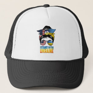 Gorra De Camionero Estoy de pie con Ucrania
