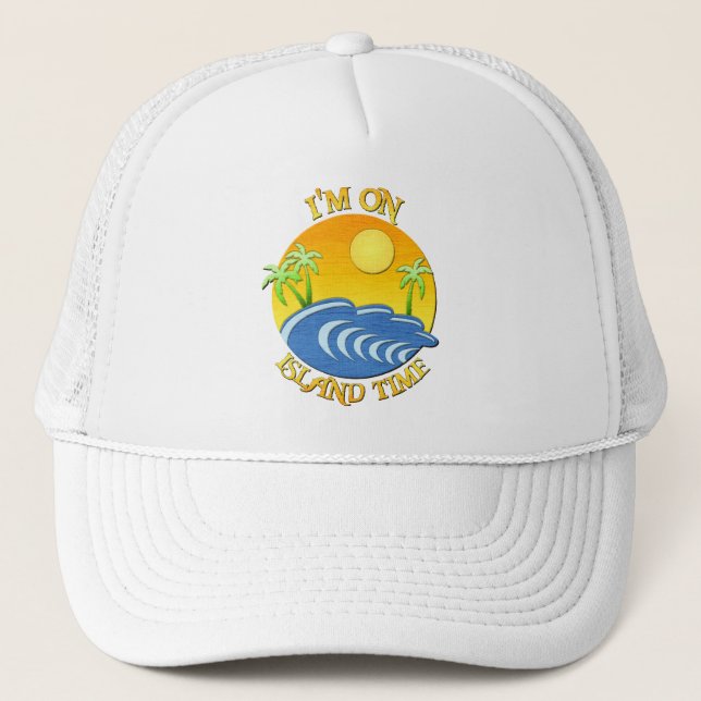 Gorra De Camionero Estoy el tiempo de la isla (Anverso)