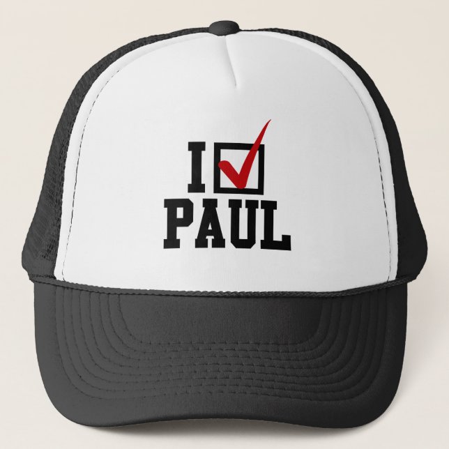 GORRA DE CAMIONERO ESTOY VOTANDO POR RON PAUL (Anverso)