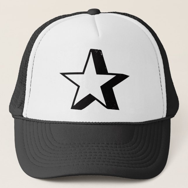 Gorra De Camionero Estrella con la sombra del descenso pesado (Anverso)