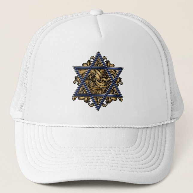 Gorra De Camionero Estrella de David Gold (Anverso)